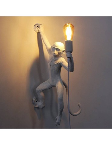 Abruzzo Lampa Wisząca Biała Małpa Shimpo E27 ABR-KAR3-B - produkt 2