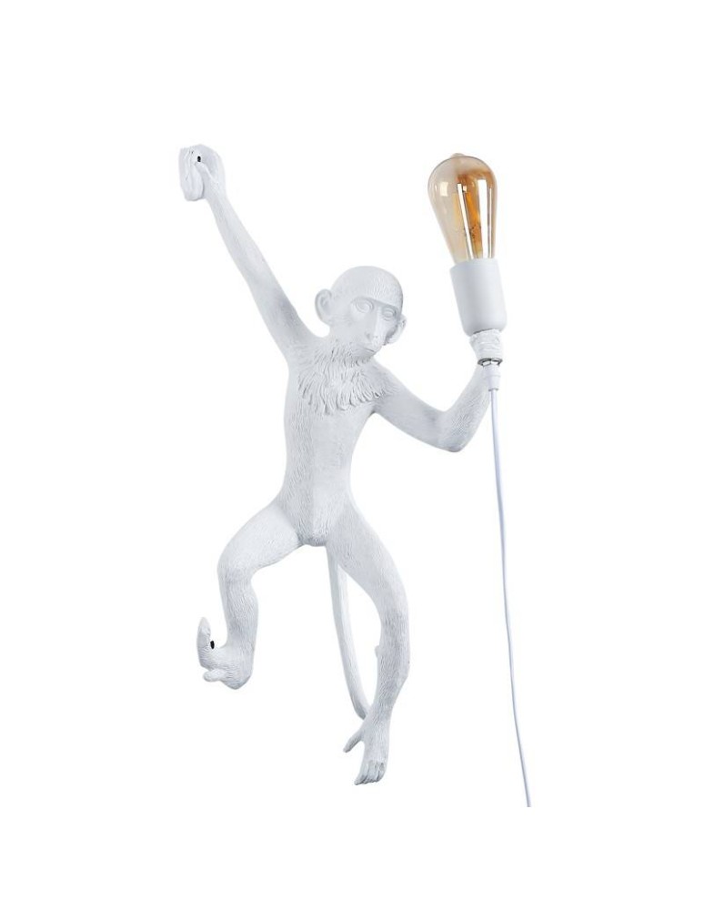 Abruzzo Lampa Wisząca Biała Małpa Shimpo E27 ABR-KAR3-B