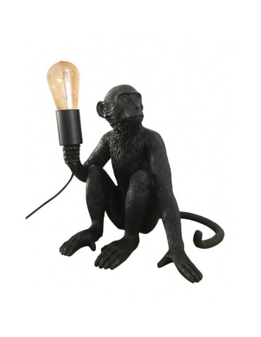 Abruzzo Table Lamp Black Monkey Cappuccino E27 ABR-KARD4-C