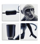 Table lamps - Abruzzo Table Lamp Black Monkey Cappuccino E27 ABR-KARD4-C - product 2