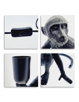 Abruzzo Table Lamp Black Monkey Cappuccino E27 ABR-KARD4-C - product 2