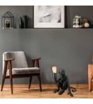 Abruzzo Lampa Stołowa Czarna Małpa Cappuccino E27 ABR-KARD4-C