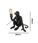 Table lamps - Abruzzo Table Lamp Black Monkey Cappuccino E27 ABR-KARD4-C - product 5