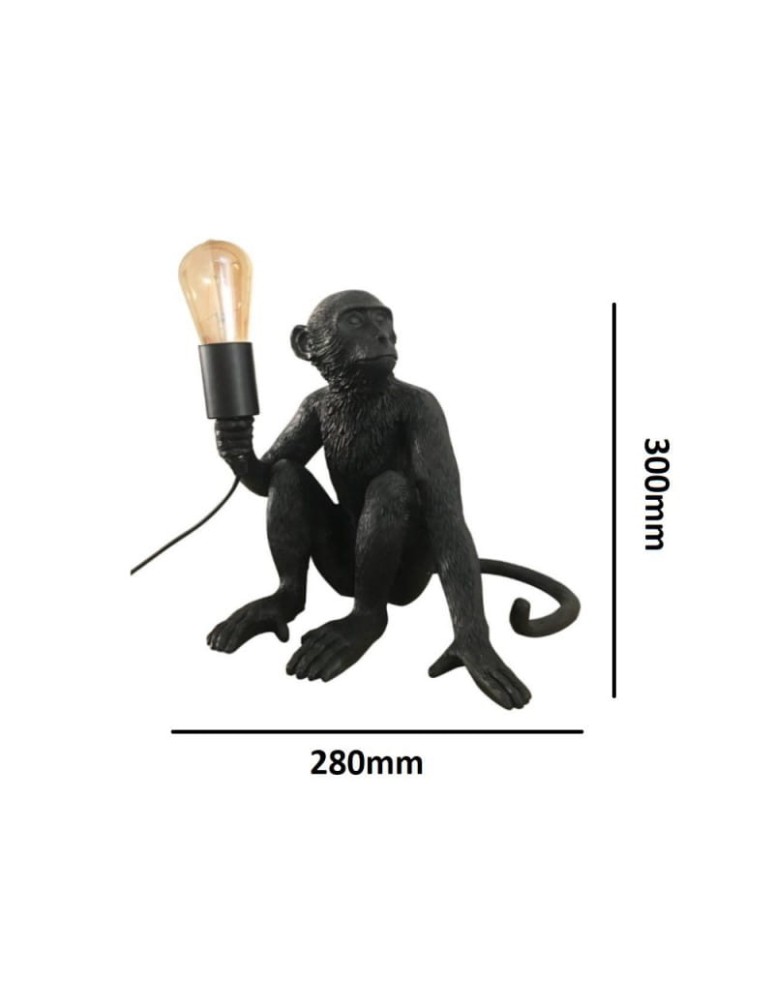 Table lamps - Abruzzo Table Lamp Black Monkey Cappuccino E27 ABR-KARD4-C - product kolory-swiatla.pl 5