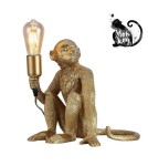 Abruzzo Lampa Stołowa Złota Małpa Cappuccino E27 ABR-KARD4-G