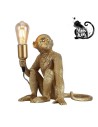 View Abruzzo Table Lamp Gold Monkey Cappuccino E27 ABR-KARD4-G