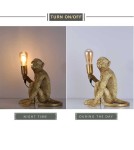 Table lamps - Abruzzo Table Lamp Gold Monkey Cappuccino E27 ABR-KARD4-G - product 2