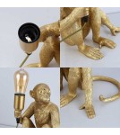 Abruzzo Lampa Stołowa Złota Małpa Cappuccino E27 ABR-KARD4-G