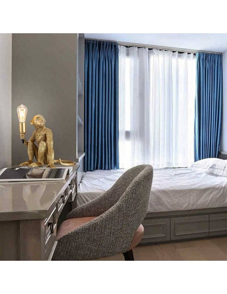 Abruzzo Lampa Stołowa Złota Małpa Cappuccino E27 ABR-KARD4-G