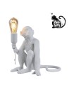 View Abruzzo Table Lamp White Monkey Cappuccino E27 ABR-KARD4-B