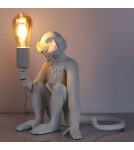 Abruzzo Lampa Stołowa Biała Małpa Cappuccino E27 ABR-KARD4-B