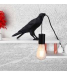 Abruzzo Lampa Stołowa z żywicy Kruk Corvo E27 ABR-KARD-K