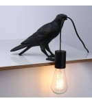 Abruzzo Lampa Stołowa z żywicy Kruk Corvo E27 ABR-KARD-K