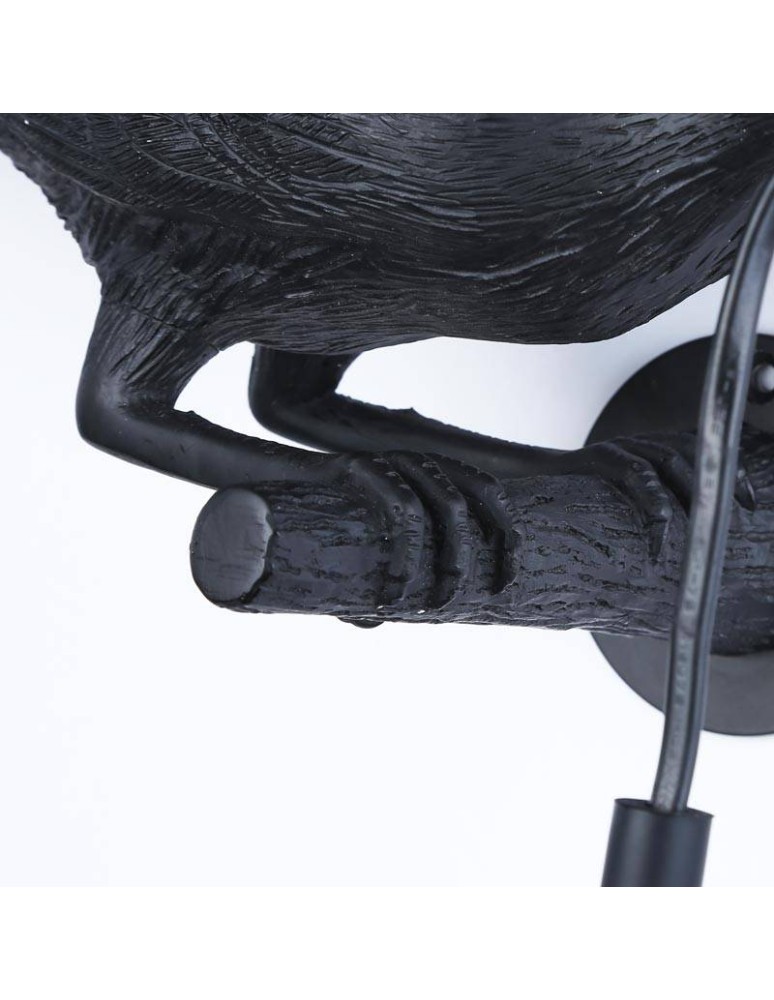 Abruzzo Kinkiet z Żywicy Kruk Corvo E27 ABR-KARD-K2