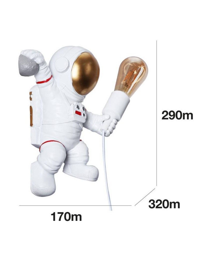 Abruzzo Kinkiet dla Dzieci Astronauta E27 Armstrong ABR-KARD7