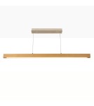 Pendant lamps over the island - Abruzzo Wooden Linear Lamp 120cm 3000K 24W LED Dritta ABR-LLZ-24W - product 1