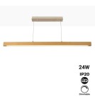 Abruzzo Lampa Liniowa Drewniana 120cm 3000K 24W LED Dritta ABR-LLZ-24W