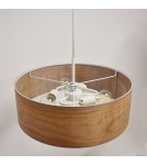 Abruzzo Lampa Wisząca Drewniana Ø45cm 3XE27 Bosco ABR-LZD-NOVO