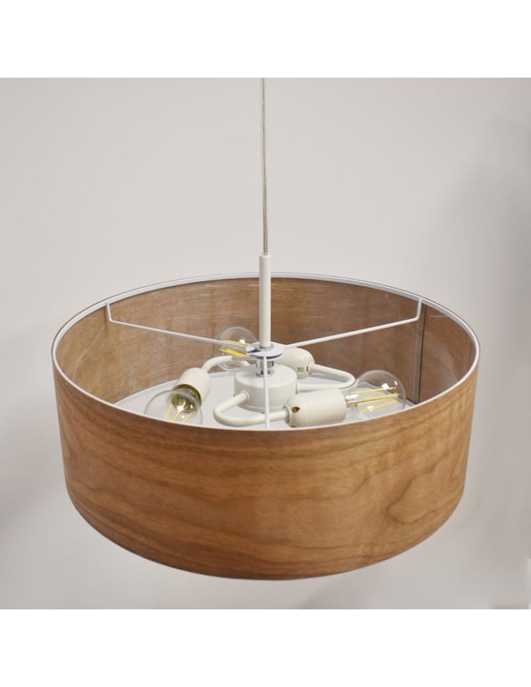 Abruzzo Lampa Wisząca Drewniana Ø45cm 3XE27 Bosco ABR-LZD-NOVO