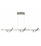 Pendant lamps - Abruzzo Pendant Lamp Chrome 30W 110cm Spiral 2 ABR-LAZZA-30W - product 1