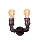 Wall lamps - Abruzzo Tubo ABR-LLK2RR-2XE27 Led Industrial Retro Tubes Wall lamp. - product 1