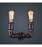 Abruzzo Kinkiet Led Industrialny Rury Retro 2xE27 Aruzzo Tubo ABR-LLK2RR-2XE27