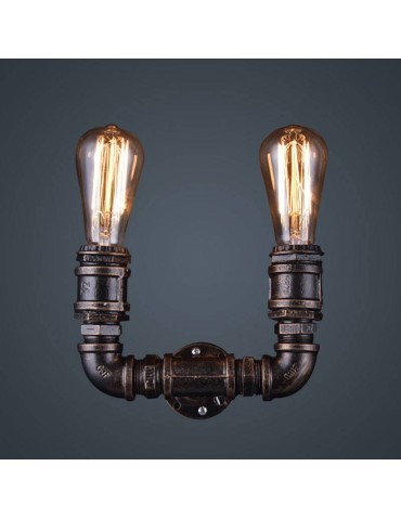 Abruzzo Kinkiet Led Industrialny Rury Retro 2xE27 Aruzzo Tubo ABR-LLK2RR-2XE27 - produkt 2