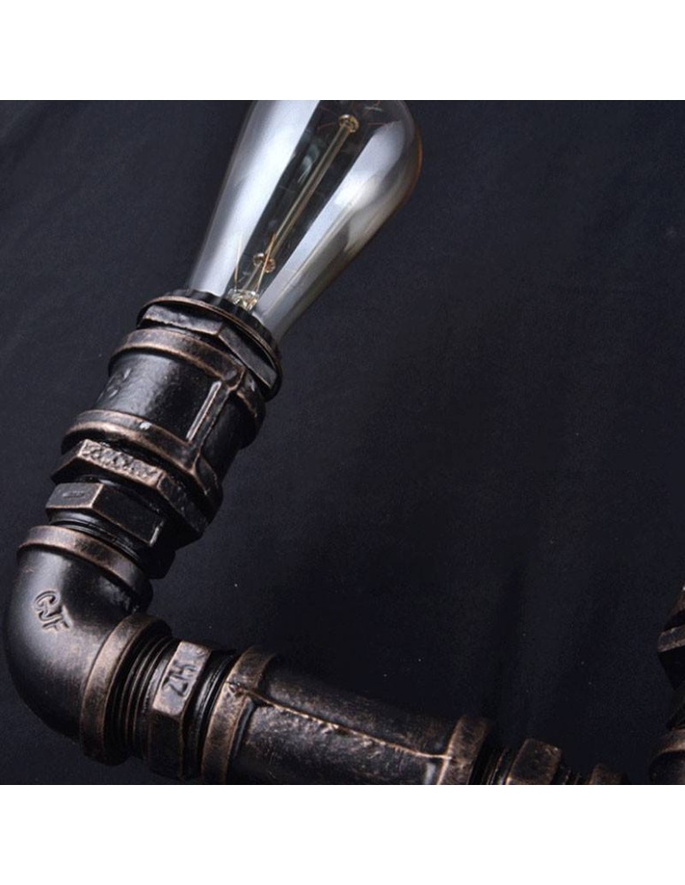 Wall lamps - Abruzzo Tubo ABR-LLK2RR-2XE27 Led Industrial Retro Tubes Wall lamp. - product kolory-swiatla.pl 5