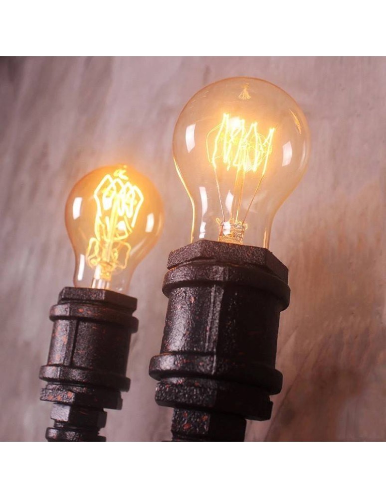 Wall lamps - Abruzzo Tubo ABR-LLK2RR-2XE27 Led Industrial Retro Tubes Wall lamp. - product kolory-swiatla.pl 6
