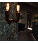 Wall lamps - Abruzzo Tubo ABR-LLK2RR-2XE27 Led Industrial Retro Tubes Wall lamp. - product 7