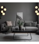 Pendant lamps - Abruzzo Glass Pendant Lamp 4 spheres of light and 6 spheres of sound Grey 4xG9 60 cm Vino ABR-GRAPPA--S - product 3