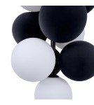 Pendant lamps - Abruzzo Glass Pendant Lamp 4 spheres of light and 6 spheres of sound Grey 4xG9 60 cm Vino ABR-GRAPPA--S - product 7