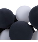 Pendant lamps - Abruzzo Glass Pendant Lamp 4 spheres of Light and 8 spheres of Sound Grey 4xG9 65cm Vino ABR-GRAPPA-H-S - product 12