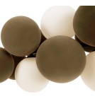 Pendant lamps - Abruzzo Glass Pendant Lamp 4 spheres of Light and 8 spheres of Sound Brown 4xG9 65cm Vino ABR-GRAPPA-H-B - product 11