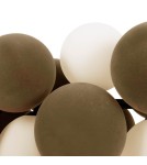 Pendant lamps - Abruzzo Glass Pendant Lamp 4 spheres of Light and 8 spheres of Sound Brown 4xG9 65cm Vino ABR-GRAPPA-H-B - product 17