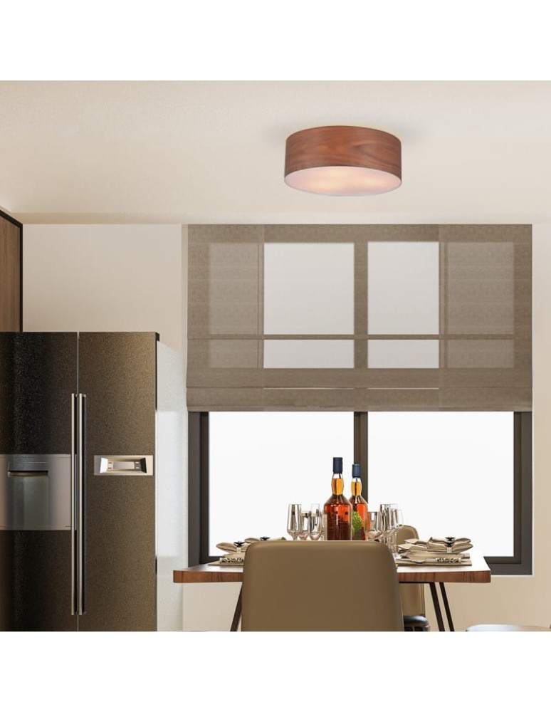 Ceiling lamps - Abruzzo Round Wooden Plafond Ø45cm Bosco ABR-PLO-DE-3XE27 - product kolory-swiatla.pl 3