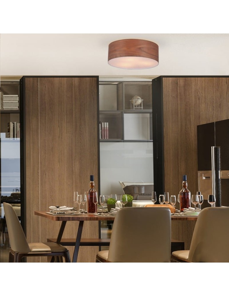 Ceiling lamps - Abruzzo Round Wooden Plafond Ø45cm Bosco ABR-PLO-DE-3XE27 - product kolory-swiatla.pl 4