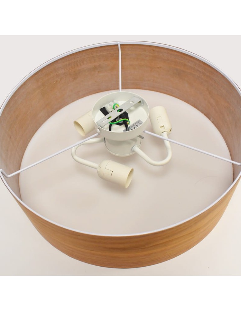 Ceiling lamps - Abruzzo Round Wooden Plafond Ø45cm Bosco ABR-PLO-DE-3XE27 - product kolory-swiatla.pl 11