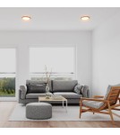 Abruzzo Plafon Okrągły Drewniany CCT 3000-6000K LED 18W 23cm Maze ABR-PLO-OCED-18W Abruzzo Plafon Okrągły Drewniany CCT 3000-6000K LED 18W 23cm Maze ABR-PLO-OCED-18W