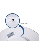 Abruzzo Plafon Okrągły Drewniany CCT 3000-6000K LED 18W 23cm Maze ABR-PLO-OCED-18W Abruzzo Plafon Okrągły Drewniany CCT 3000-6000K LED 18W 23cm Maze ABR-PLO-OCED-18W