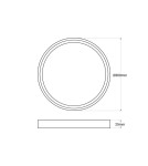 Ceiling lamps - Abruzzo Plafon Round Wooden CCT 3000-6000K LED 24W 30cm Maze ABR-PLO-OCED-24W - product 11