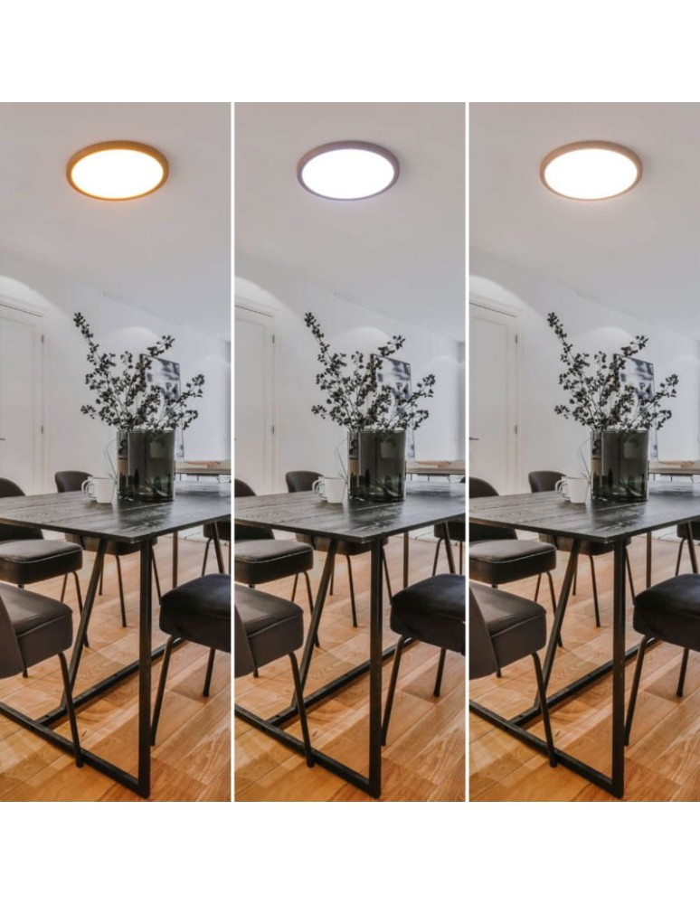 Ceiling lamps - Abruzzo Plafon Round Wooden CCT 3000-6000K LED 40W 50cm Maze ABR-PLO-OCED-40W - product kolory-swiatla.pl 5