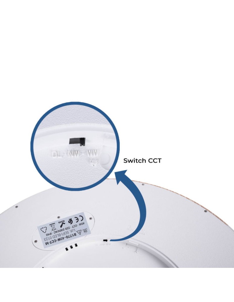 Abruzzo Plafon Okrągły Drewniany CCT 3000-6000K LED 40W 50cm Maze ABR-PLO-OCED-40W Abruzzo Plafon Okrągły Drewniany CCT 3000-6000K LED 40W 50cm Maze ABR-PLO-OCED-40W