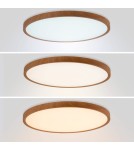 Abruzzo Plafon Okrągły Drewniany CCT 3000-6000K LED 40W 50cm Maze ABR-PLO-OCED-40W Abruzzo Plafon Okrągły Drewniany CCT 3000-6000K LED 40W 50cm Maze ABR-PLO-OCED-40W