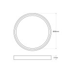 Ceiling lamps - Abruzzo Plafon Round Wooden CCT 3000-6000K LED 40W 50cm Maze ABR-PLO-OCED-40W - product 14