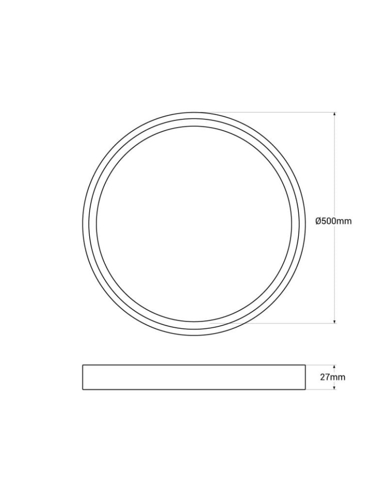 Abruzzo Plafon Okrągły Drewniany CCT 3000-6000K LED 40W 50cm Maze ABR-PLO-OCED-40W Abruzzo Plafon Okrągły Drewniany CCT 3000-6000K LED 40W 50cm Maze ABR-PLO-OCED-40W