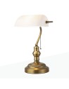Abruzzo Banker's Desk Lamp White Banca E27 ABR-LB-BANK-B