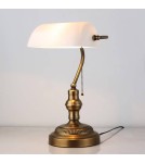 Abruzzo Lampka Biurkowa Bankierka Biała Banca E27 ABR-LB-BANK-B