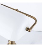 Abruzzo Lampka Biurkowa Bankierka Biała Banca E27 ABR-LB-BANK-B