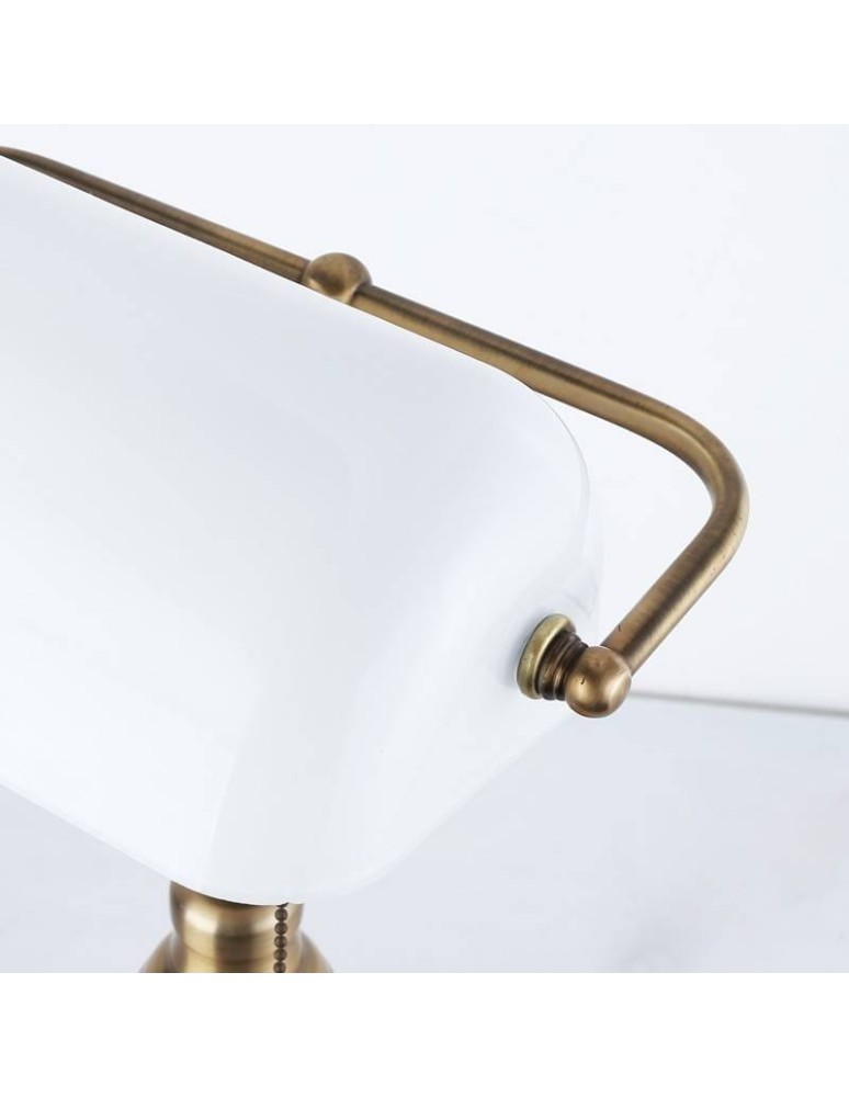 Desk lamps - Abruzzo Banker's Desk Lamp White Banca E27 ABR-LB-BANK-B - product kolory-swiatla.pl 9
